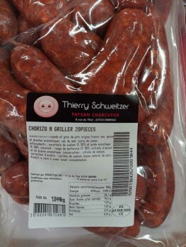 食品召回 Thierry SCHWEITZER Grilled Chorizo recalled due to Salmonella Thierry SCHWEITZER SAS has voluntarily... 照片 #2