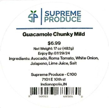 Food Recall Supreme Produce Vegetable products - recalled due to Listeria monocytogenes Supreme Service Solution... photo #1