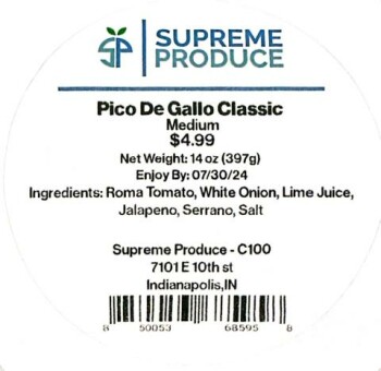 Food Recall Supreme Produce Vegetable products - recalled due to Listeria monocytogenes Supreme Service Solution... photo #3