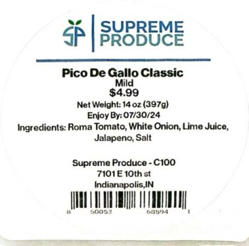 Food Recall Supreme Produce Vegetable products - recalled due to Listeria monocytogenes Supreme Service Solution... photo #4