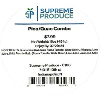 Food Recall Supreme Produce Vegetable products - recalled due to Listeria monocytogenes Supreme Service Solution... photo #10