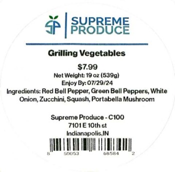 Food Recall Supreme Produce Vegetable products - recalled due to Listeria monocytogenes Supreme Service Solution... photo #12
