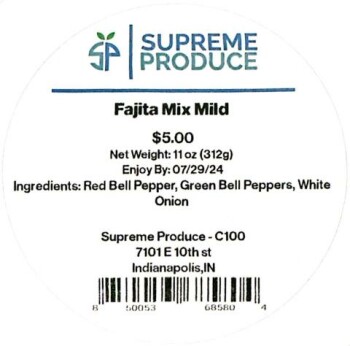 Food Recall Supreme Produce Vegetable products - recalled due to Listeria monocytogenes Supreme Service Solution... photo #13