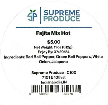 Food Recall Supreme Produce Vegetable products - recalled due to Listeria monocytogenes Supreme Service Solution... photo #14