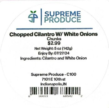 Food Recall Supreme Produce Vegetable products - recalled due to Listeria monocytogenes Supreme Service Solution... photo #18
