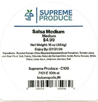 Food Recall Supreme Produce Vegetable products - recalled due to Listeria monocytogenes Supreme Service Solution... photo #5