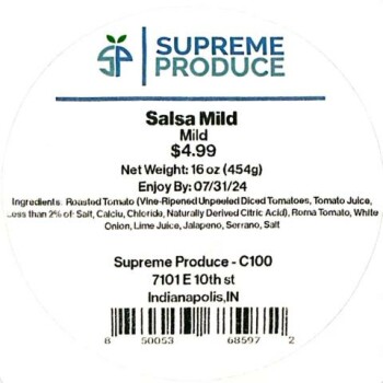 Food Recall Supreme Produce Vegetable products - recalled due to Listeria monocytogenes Supreme Service Solution... photo #6