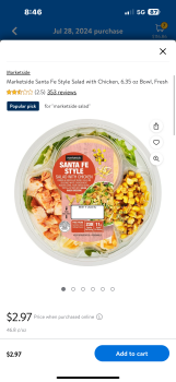 Consumer Review - Food Safety Marketside Salad, Walmart Supercenter, North Main Street, Altus, OK, USA I purchased a Marketside Sa... photo #2
