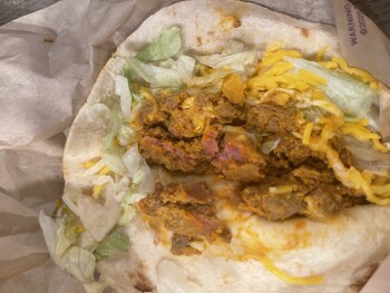 Consumer Review - Food Safety Taco Bell, South Main Street, Watervliet, MI, USA Raw meat in tacos my kids eat photo #1