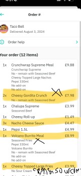 Consumer Review - Food Safety Taco Bell, High Street, Hornchurch, UK Woke suddenly  with strange belly ache. Came to the toilet an... photo #2