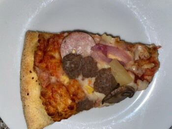 مراجعة المستهلك - سلامة الغذاء Domino's Pizza - Luton - Central, New Bedford Road, Luton, UK large Full House, also replaced ham fo... صورة فوتوغرافية #3