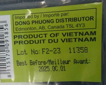 Food Recall Hai Yen Ocean Swallow Frozen Shredded Young Coconut - recalled due to Salmonella Dong Phuong Distrib... photo #3