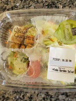 消费者评论 - 食品安全 Uber Eats, Olive Garden Italian Restaurant, West Cheyenne Avenue, Las Vegas, NV, USA I ordered via U... 照片 #3