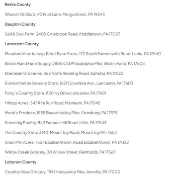 Rappel d'aliments Meadow View Jerseys Raw Milk recalled due to E. Coli The Pennsylvania Department of Agriculture has... photo #2