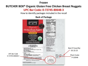 Food Recall Perdue & ButcherBox Chicken Breast Nuggets and Tenders recalled due to metal presence Perdue Foods L... photo #2