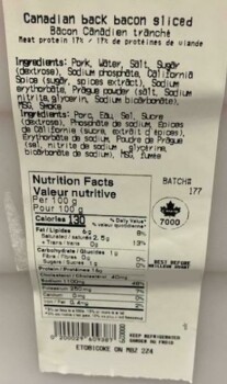 نذكر الطعام European Butcher brand back bacon recalled due to Listeria monocytogenes European Butcher is recalli... صورة فوتوغرافية #4