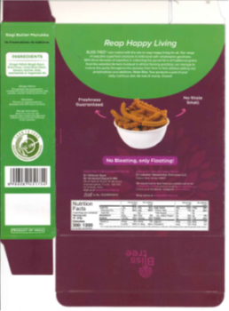 食品召回 Bliss Tree Butter Snacks - recalled due to undeclared allergen Sri Lakshmi Narasimhar Overseas LLC o... 照片 #12