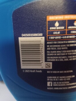 Consumer Review - Food Safety Maxwell House coffee, Walmart Supercenter, Walmart Plaza Drive, Monticello, KY, USA Maxwell House co... photo #2