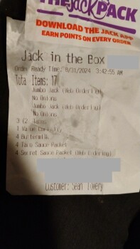 Consumer Review - Food Safety Jack in the Box, 305 West Grant Road, Tucson, AZ, USA Hour ago Bad buttermilk ranch dips All food re... photo #2
