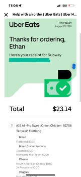 消费者评论 - 食品安全 Subway, 13190 Biscayne Boulevard, North Miami, FL, USA I’ve ordered there twice in the past week sin... 照片 #2