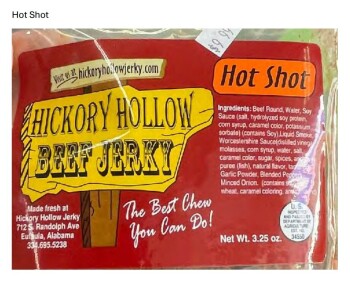 Food Recall Hickory Hollow Jerky Recalls RTE Jerky Products due to produced without inspection Hickory Hollow Je... photo #3