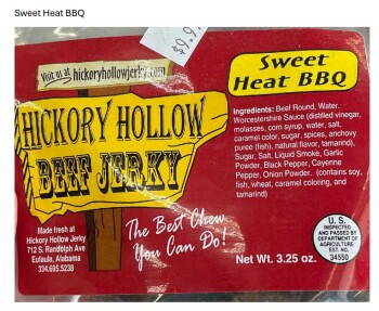 Food Recall Hickory Hollow Jerky Recalls RTE Jerky Products due to produced without inspection Hickory Hollow Je... photo #6