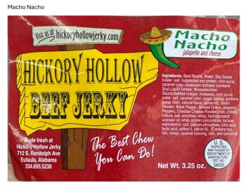 Food Recall Hickory Hollow Jerky Recalls RTE Jerky Products due to produced without inspection Hickory Hollow Je... photo #7