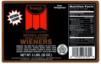 Food Recall Dearborn Sausage Wiener Products - recalled due to misbranding and undeclared allergens Dearborn Sau... photo #2