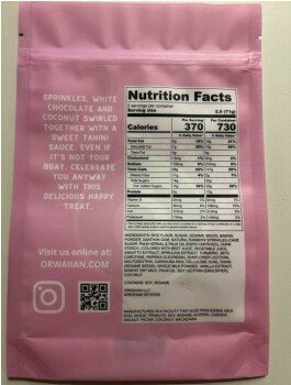 Food Recall Orwaiian LLC Bday Cake Mochi Crunch recalled due to Undeclared Allergen Orwaiian LLC has voluntarily... photo #2