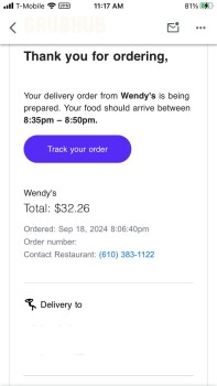 مراجعة المستهلك - سلامة الغذاء Wendy's, Lincoln Highway, Thorndale, PA, USA I got food poisoning from a vanilla frosty from an onli... صورة فوتوغرافية #2