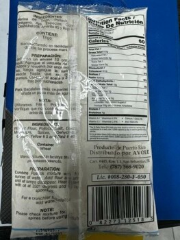 食品召回 Bacalaitos Criollos Codfish Frying Mix - recalled due to undeclared fish Avole Inc., located in San... 照片 #2