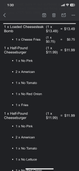 Consumer Review - Food Safety Primanti Bros. Restaurant and Bar, South Queen Street, York, PA, USA I ordered a half lb chzburger a... photo #2