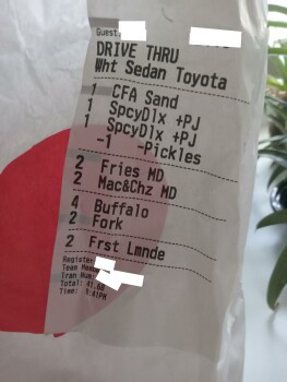 Consumer Review - Food Safety Chick-fil-A, Palm Bay Road Northeast, West Melbourne, FL, USA Purchased Chick-fil-A on 10/02/24. Spi... photo #5