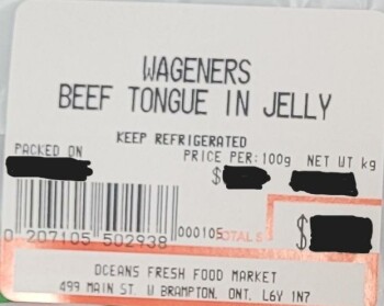 نذكر الطعام Beef Jelly Tongue Products - recalled due to Listeria monocytogenes The Canadian Food Inspection Age... صورة فوتوغرافية #9