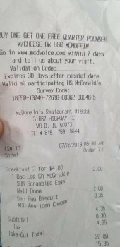 Consumer Food Safety Report McDonald's, U.S. 12, Volo, IL, USA Please share this..
Warning to all McDonald's eaters!!! photo #2