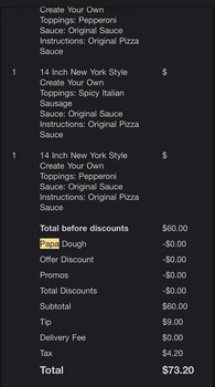 Avis du consommateur - Sécurité alimentaire Papa Johns Pizza, South 8th Street, Council Bluffs, IA, USA Total of 8 people got sick at the same t... photo #2