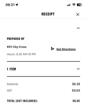 مراجعة المستهلك - سلامة الغذاء KFC City Cross, Grenfell Street, Adelaide SA, Australia Yesterday (Thursday 6 Mar) I ordered two sli... صورة فوتوغرافية #2