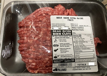 Food Recall Intermarché Palumbo Pierrefonds Various Minced Meats recalled due to E. Coli Intermarché Palumbo Pie... photo #2