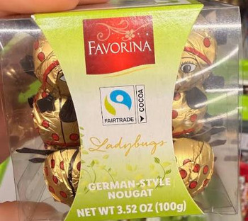 Retiro de alimentos LIDL US Chocolate Ladybugs German-Style Nougat Candy recalled due to Undeclared Allergen Update Marc... foto #1