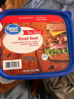 مراجعة المستهلك - سلامة الغذاء Walmart Supercenter, Ann Street, Montgomery, AL, USA Ate the Great Value Roast Beef and have been si... صورة فوتوغرافية #1