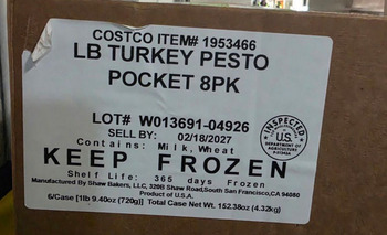Food Recall Frozen Ready-To-Eat Turkey Stuffed Pastry Products recalled due to Misbranding Shaw Bakers LLC has i... photo #2