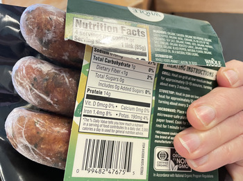 Reseña del consumidor - Seguridad alimentaria Whole Foods Market, Los Gatos Boulevard, Los Gatos, CA, USA I bought Whole Foods Organic Mild Italia... foto #2