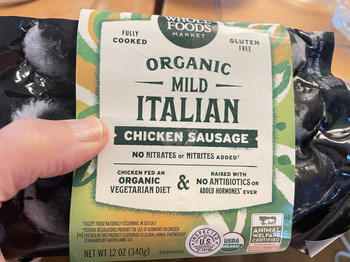 Reseña del consumidor - Seguridad alimentaria Whole Foods Market, Los Gatos Boulevard, Los Gatos, CA, USA I bought Whole Foods Organic Mild Italia... foto #3