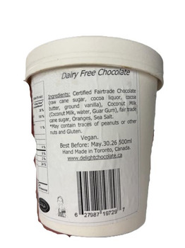 نذكر الطعام Delight Chocolate Dairy-free Chocolate Vegan Ice Cream recalled due to Undeclared Allergen Delight C... صورة فوتوغرافية #1