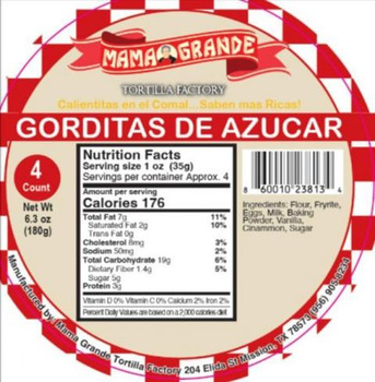 Retiro de alimentos Mama Grande Gorditas de Azucar and Doraditas de Azucar recalled due to Undeclared Allergens Update A... foto #1