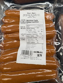 Food Recall Long and Short Nakki recalled due to Undeclared Allergen European Meats & Deli is recalling Long and... photo #2