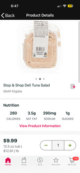 Consumer Review - Food Safety Stop & Shop, Main Street, Willimantic, CT, USA A week ago Their Deli Tuna Salad Yes it was their Tay... photo #2