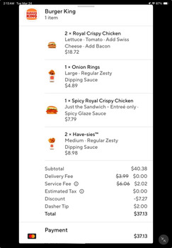 Avaliação do consumidor - Segurança alimentar Burger King, Sussex Highway, Seaford, DE, USA Had the Royal Crispy Chicken Sandwich with bacon and c... foto #2