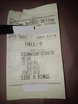 Avis du consommateur - Sécurité alimentaire Bubba's 33, South 4th Avenue, Yuma, AZ, USA March 23rd 2026 at 6pm, I ate a Steak, with A1 sauce and... photo #2