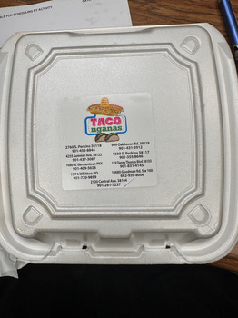 Bericht über die Lebensmittelsicherheit der Verbraucher TACO-N-GANAS, Central Avenue, Memphis, TN, USA On today, March 30, 2026 at the TACONGANAS on Cooper... Foto #1